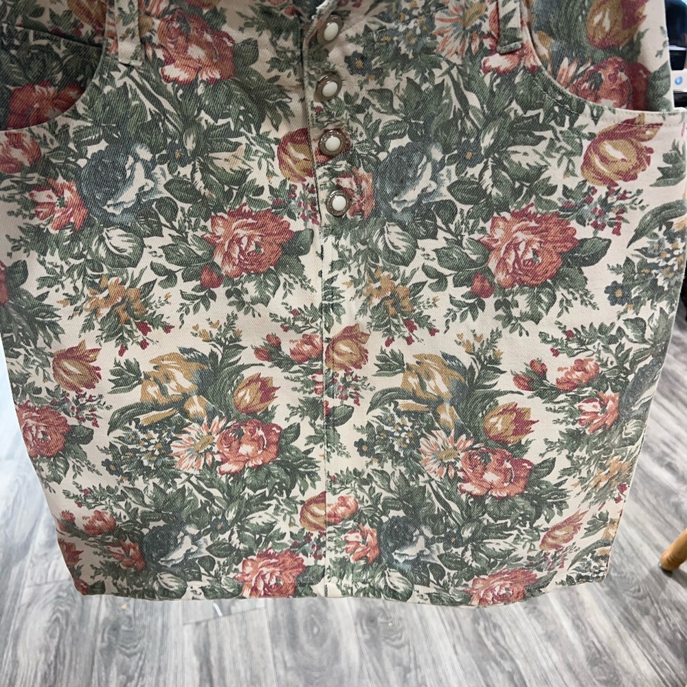 Goodfellow & Co Green Floral Shirt